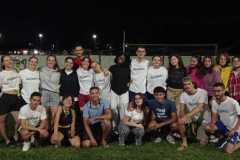 foto di gruppo  con i ragazzi di anzano
