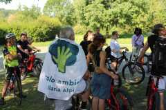 partenza biciclettata di Lurago